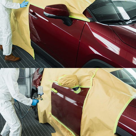 Tangibay waterproof tape on paper delivers clean removal with no bleed.