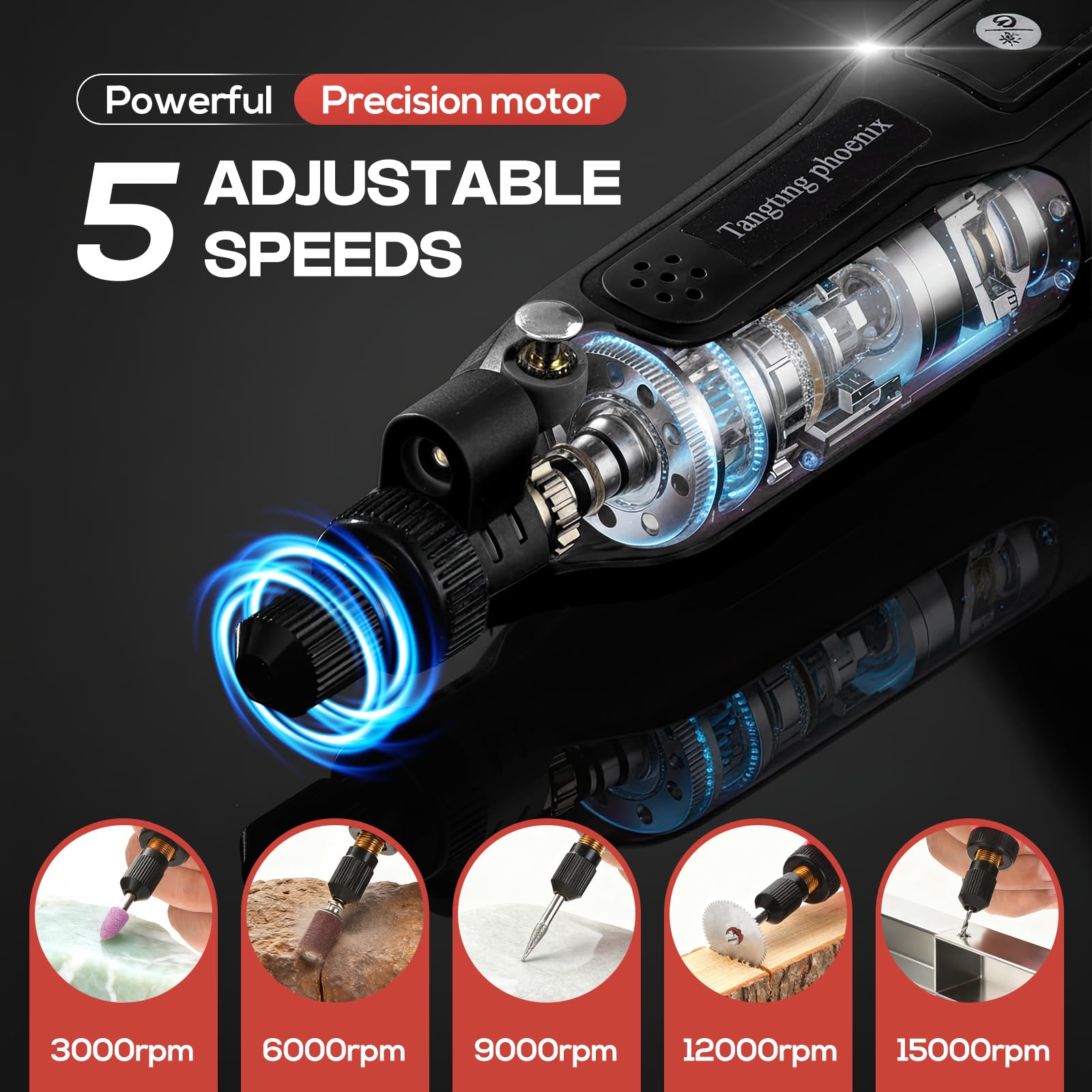 Tangting Phoenix Pro cordless engraving tool for versatile, portable projects