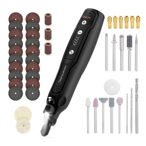 Tangting Phoenix Pro cordless tool with front LED light for precise detailing on wood and metal