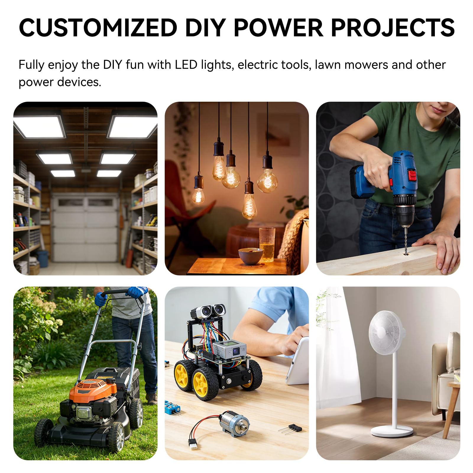 TANHEYIN DIY power project ready with 12V conversion