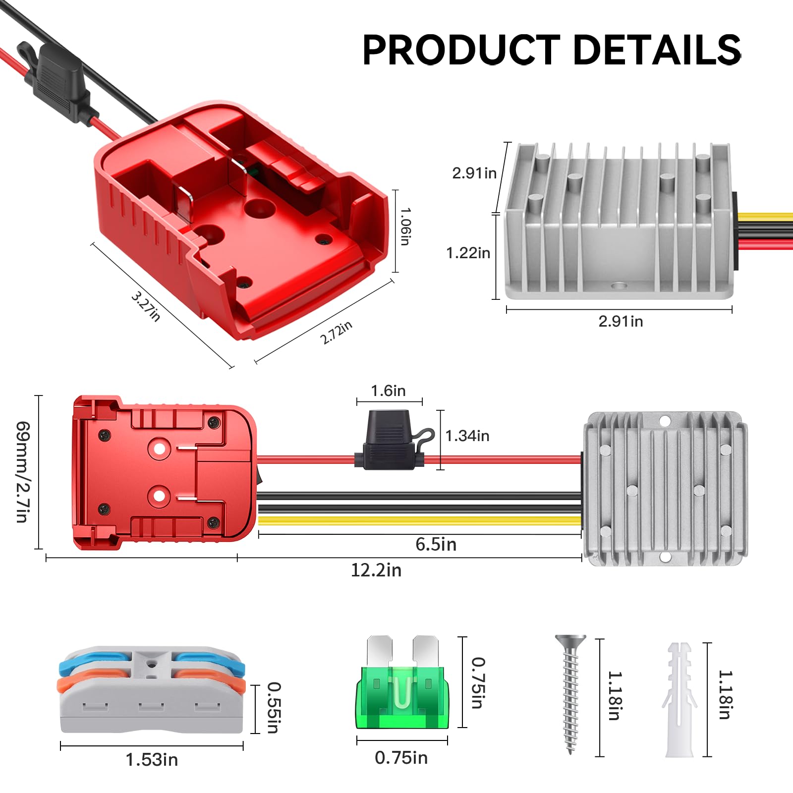 TANHEYIN easy mounting with two screws for secure installation