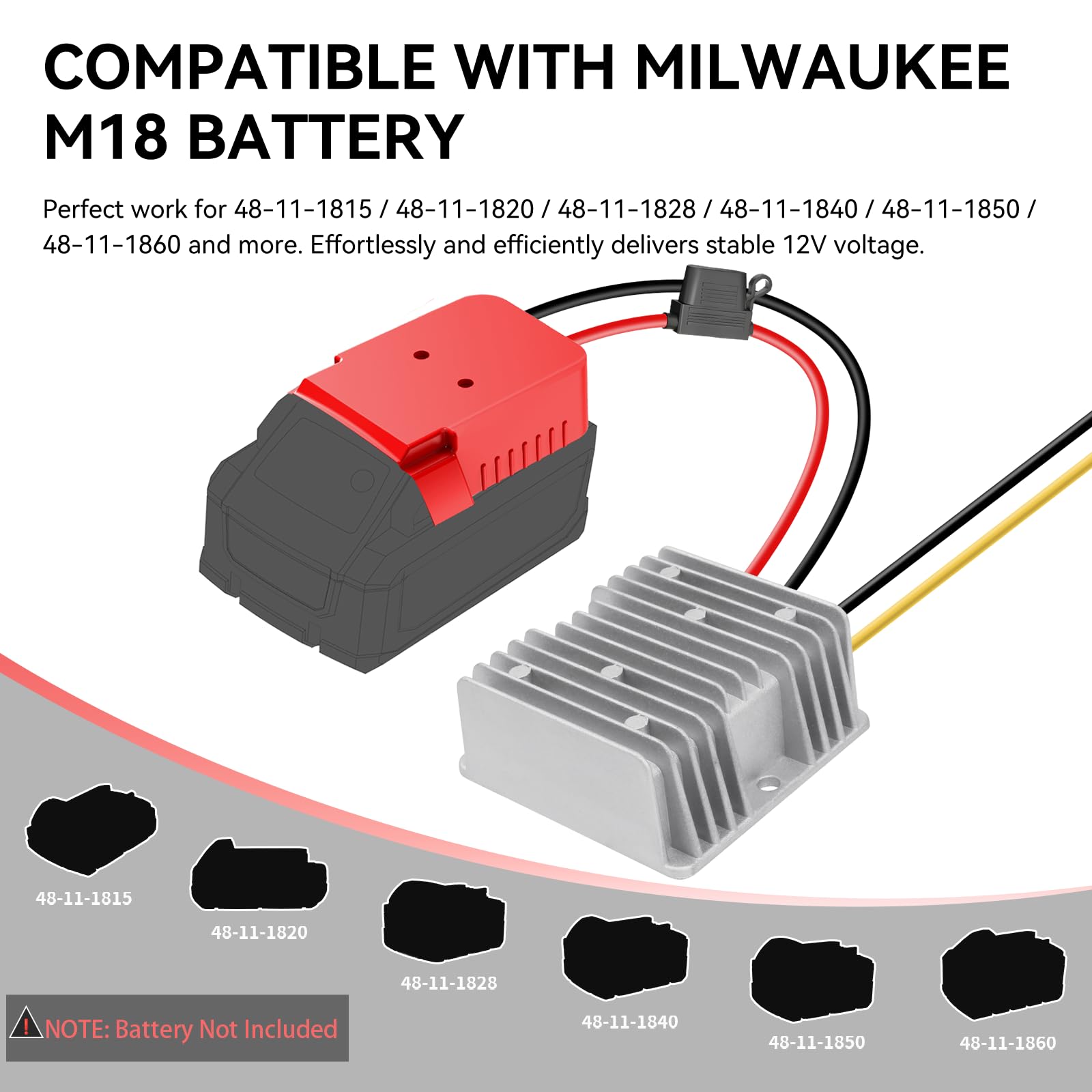 TANHEYIN Milwaukee battery adapter setup for ride-on toy power