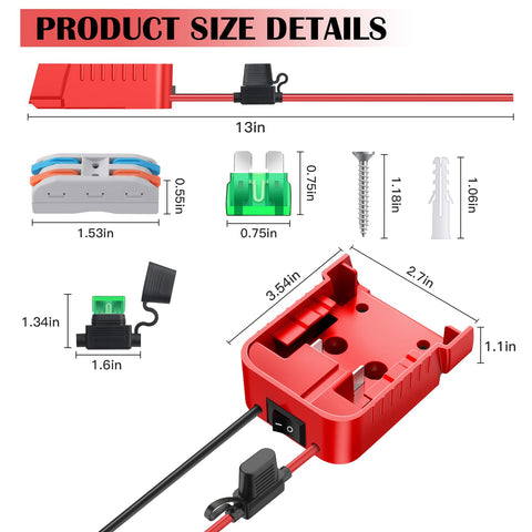 Tanheyin two-pack conversion kit offers flexible power options for various projects.