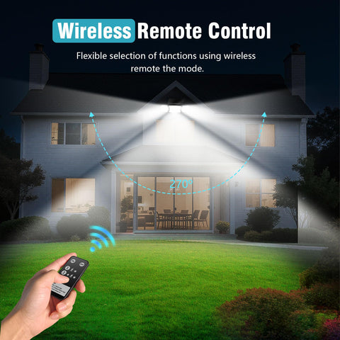 Tanlark Solar Motion Lights remote control for easy mode switching