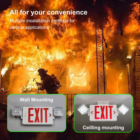 TANLUX 4-pack of commercial emergency lights for uniform business signage.