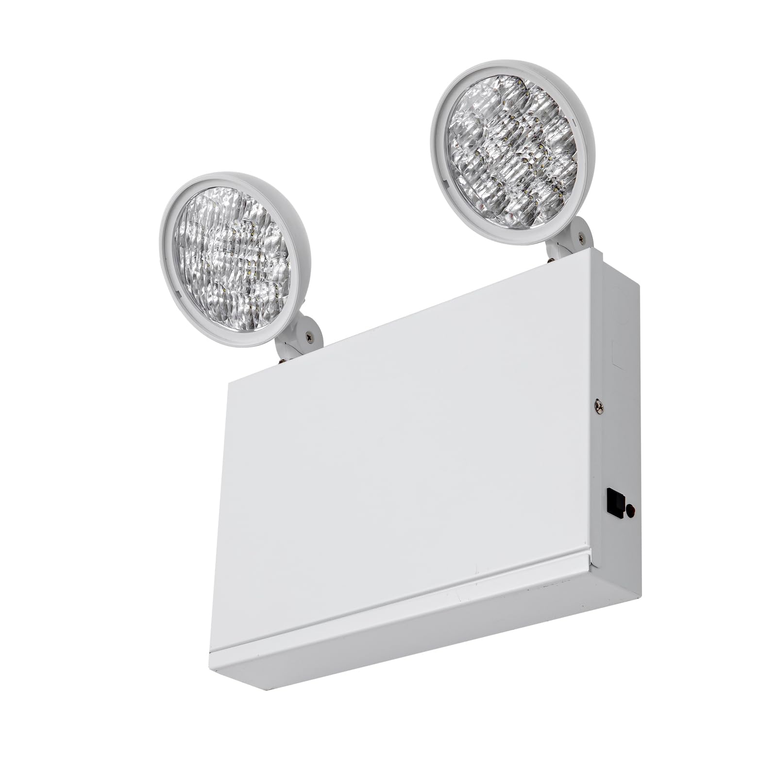 TANLUX emergency light battery backup back view highlights maintenance-free power.