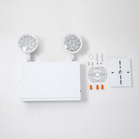 TANLUX emergency light two-head LED configuration enables efficient coverage.
