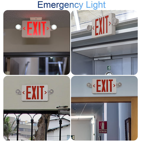 TANLUX indoor-outdoor ready exit light for various facilities.