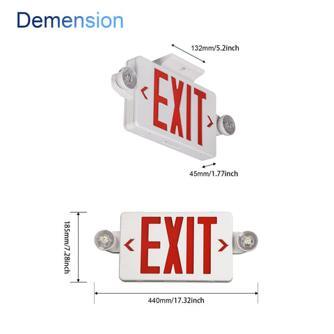 TANLUX LED emergency light provides visibility up to 100 feet.
