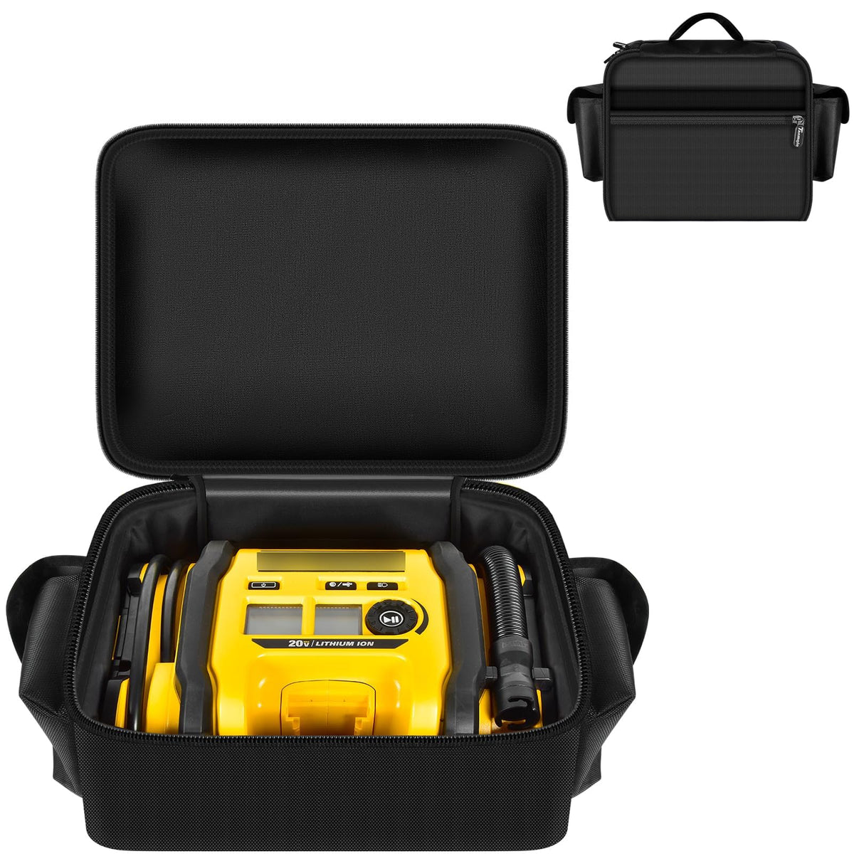 Tanmqin bag case with large DEWALT inflator compartment for quick access