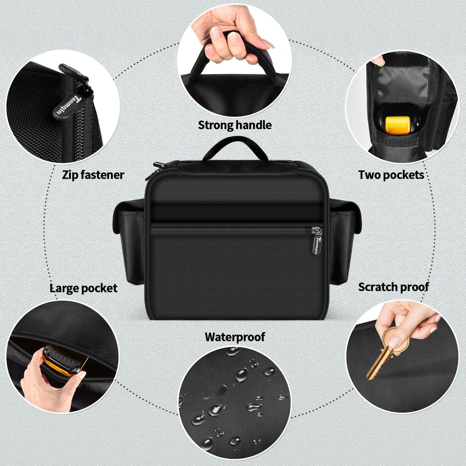 Dust-tight exterior protects inflator from garage dust and dirt