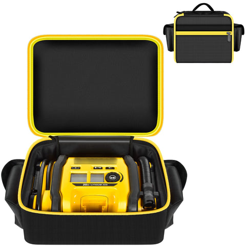 Tanmqin air compressor case front view shows organized transport.