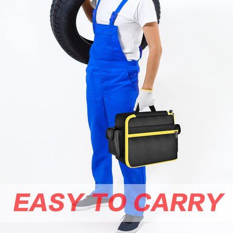 Tanmqin case side pockets provide easy access to extra batteries.