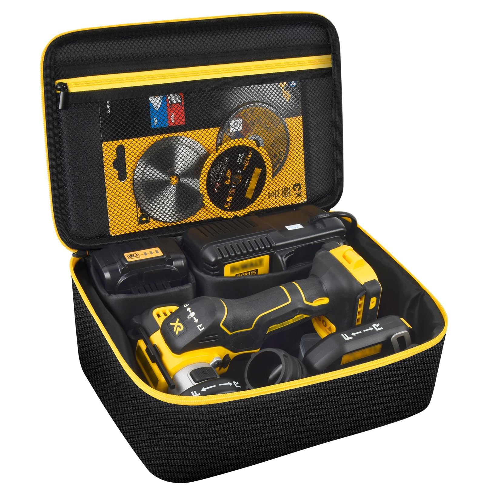Tanmqin DEWALT 20V bag exterior demonstrates durable, dust-resistant protection for on-site tools.