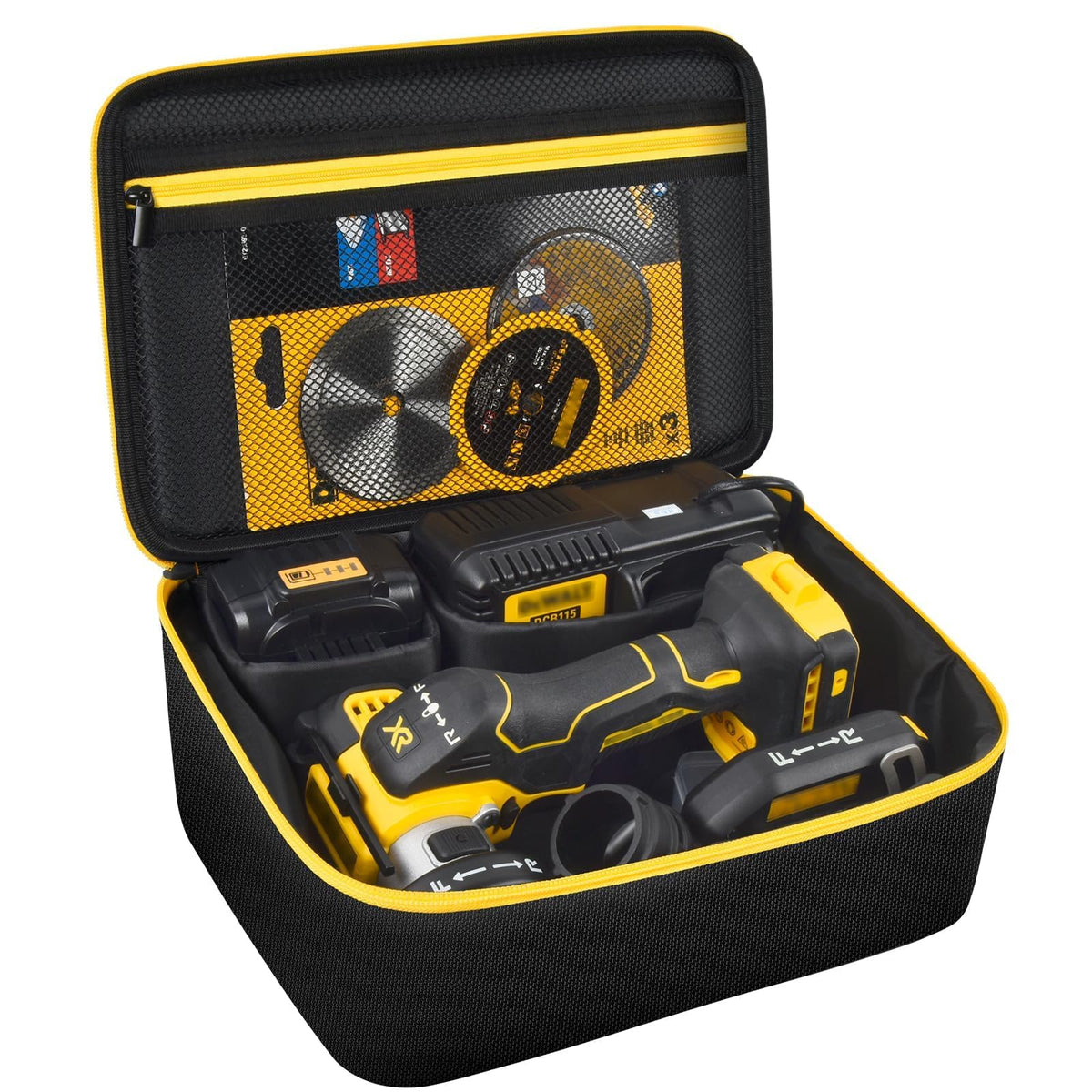 Tanmqin DEWALT 20V bag exterior demonstrates durable, dust-resistant protection for on-site tools.