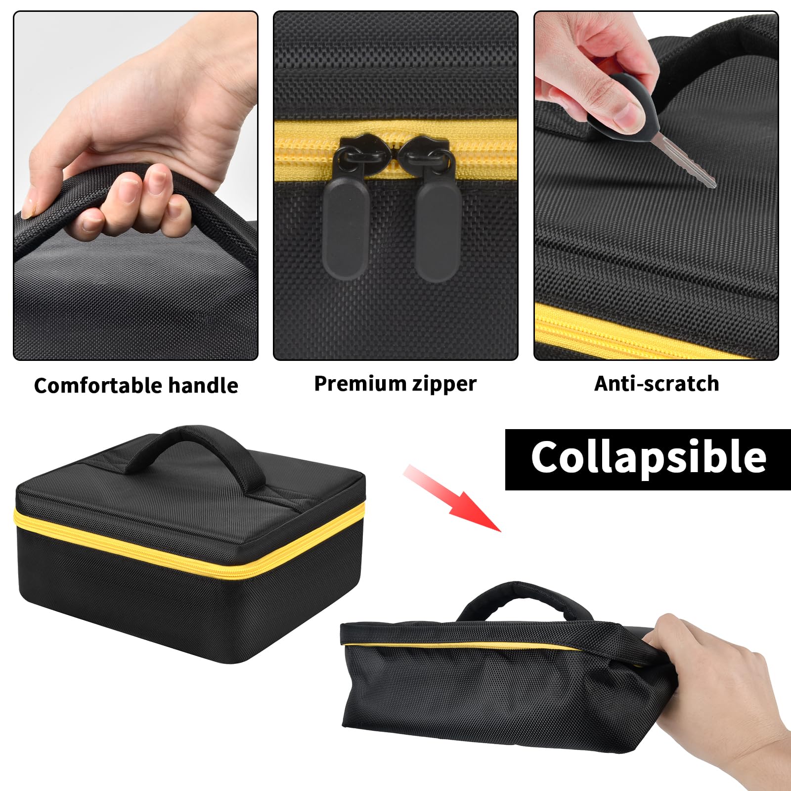 Tanmqin Makita XTR01Z interior pockets protect bits and cords securely.