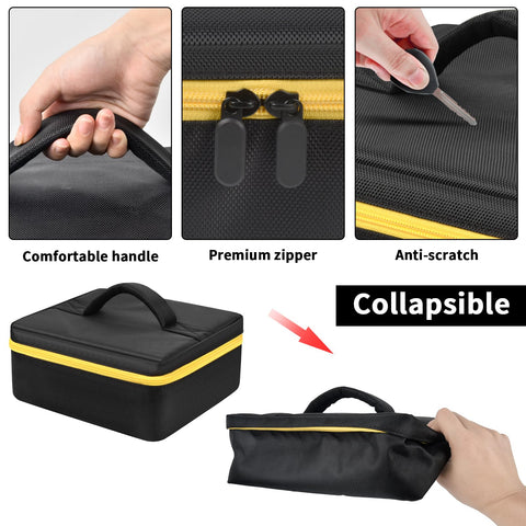 Tanmqin Makita XTR01Z interior pockets protect bits and cords securely.