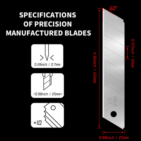 TANOSHII heavy-duty utility blades designed for tough tasks.