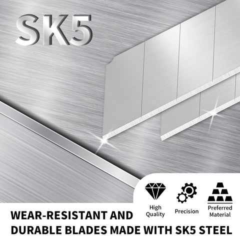 TANOSHII SK5 25mm knife blades ready for durable precision cuts.