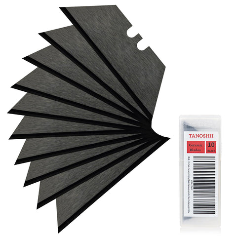 TANOSHII zirconia-ceramic-blades-10-pack-collection: ultra-sharp edges for clean cuts.