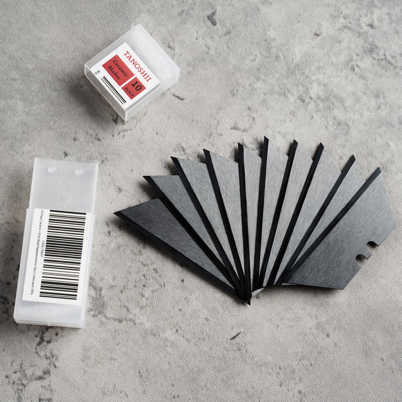 TANOSHII zirconia blades box-cutter-use: lasting sharpness for daily tasks.