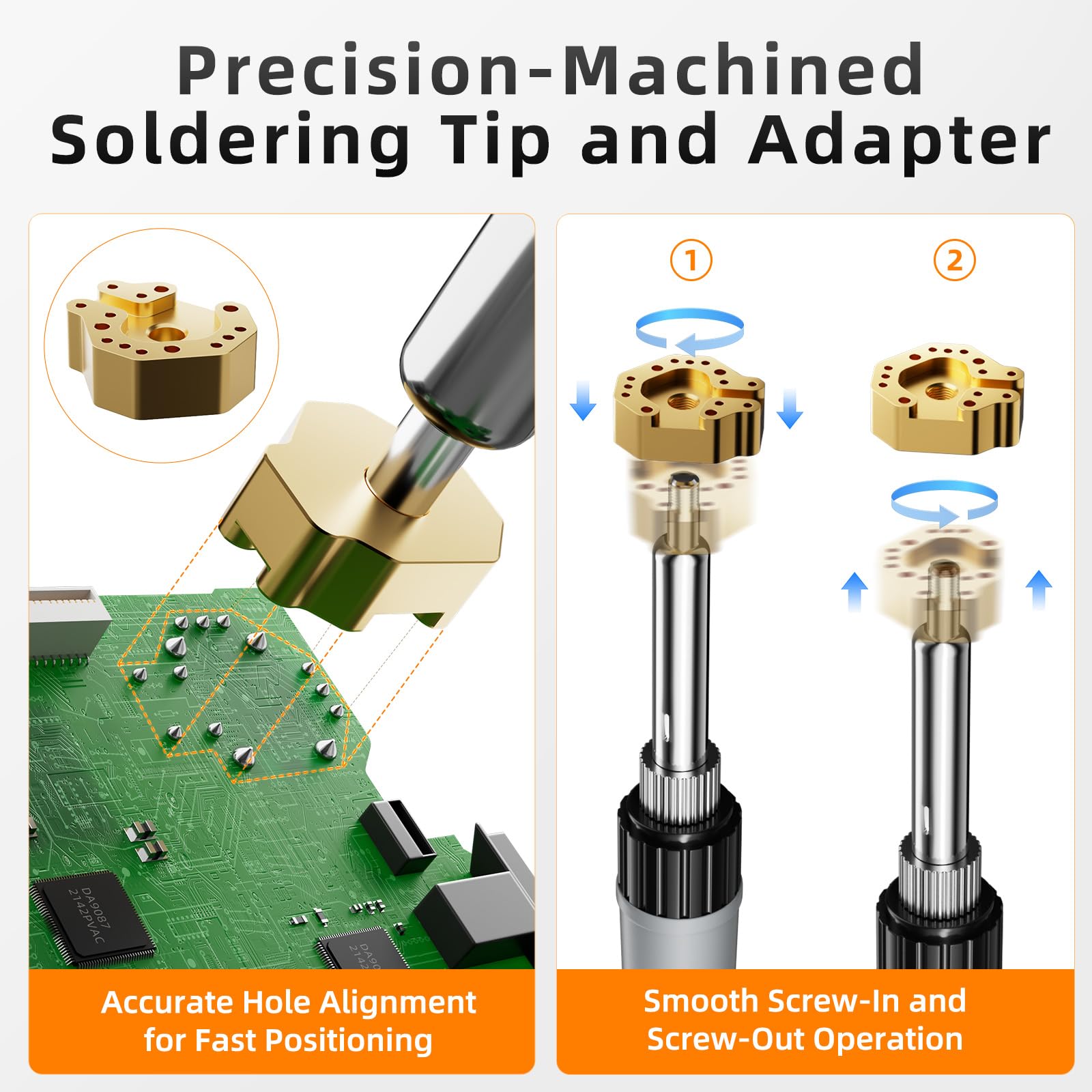 TanReginal design enables fast heat conduction for efficient desoldering.