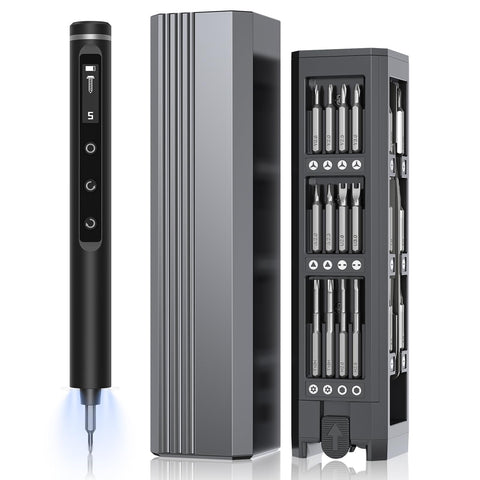 TanSon mini electric screwdriver with OLED display for precise control.