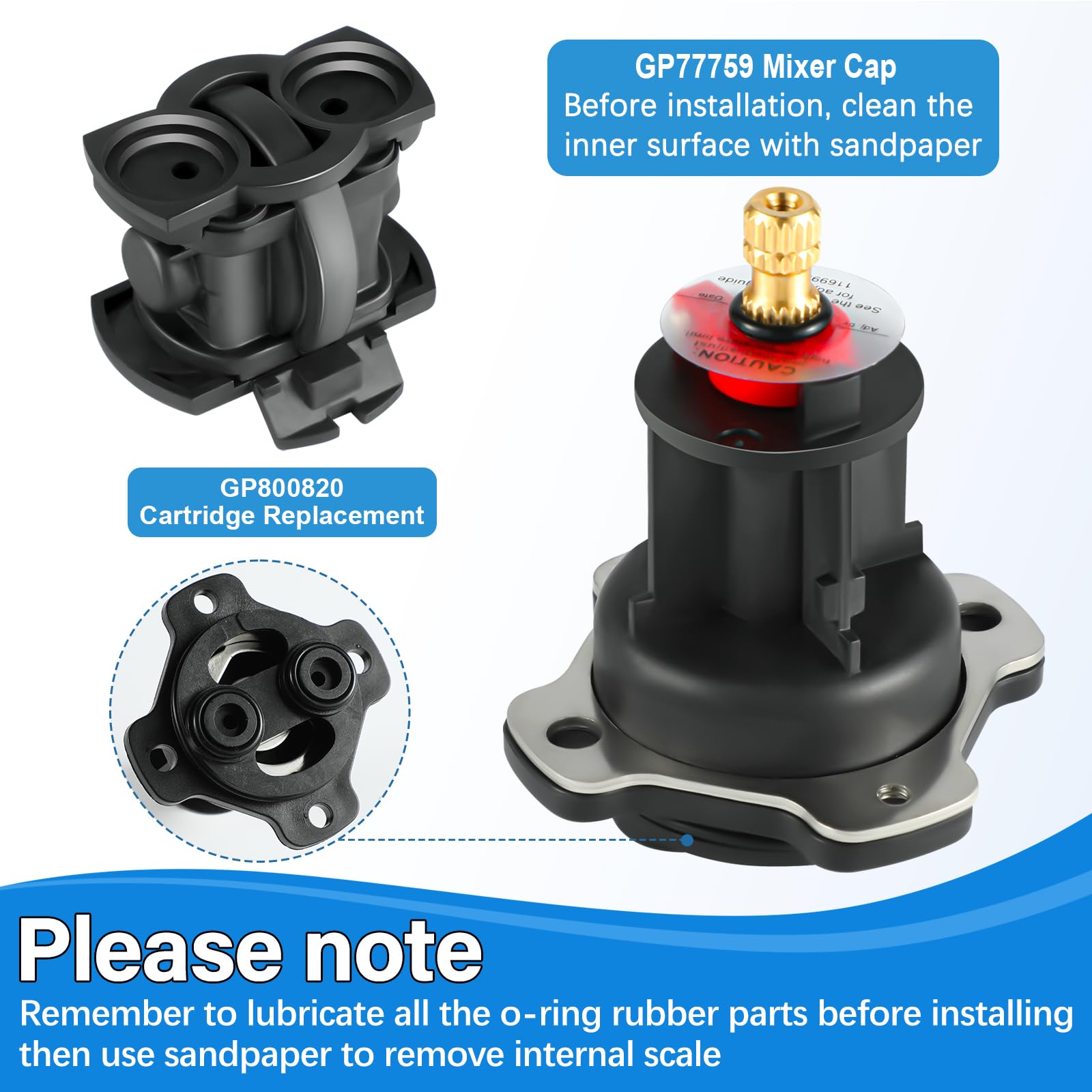 Tanxury GP876851 kit compatible with Kohler K-304 and K-11748 platforms.