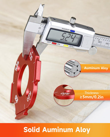 TANYO router radius template adjustable edge stops for repeatable results