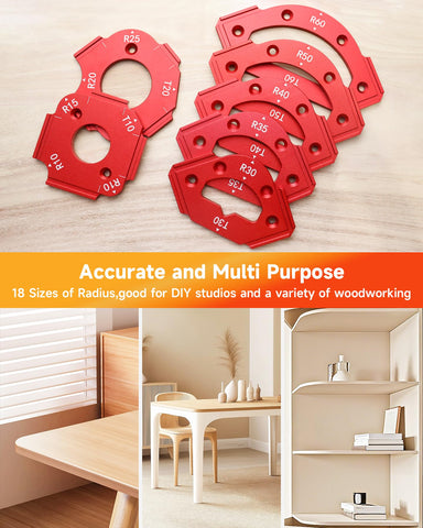 TANYO router radius template compact design for easy storage and transport