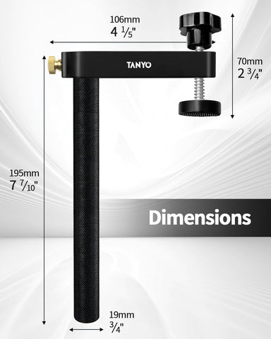 TANYO CNC-machined bench dog clamp demonstrates durable metal construction for long-lasting performance