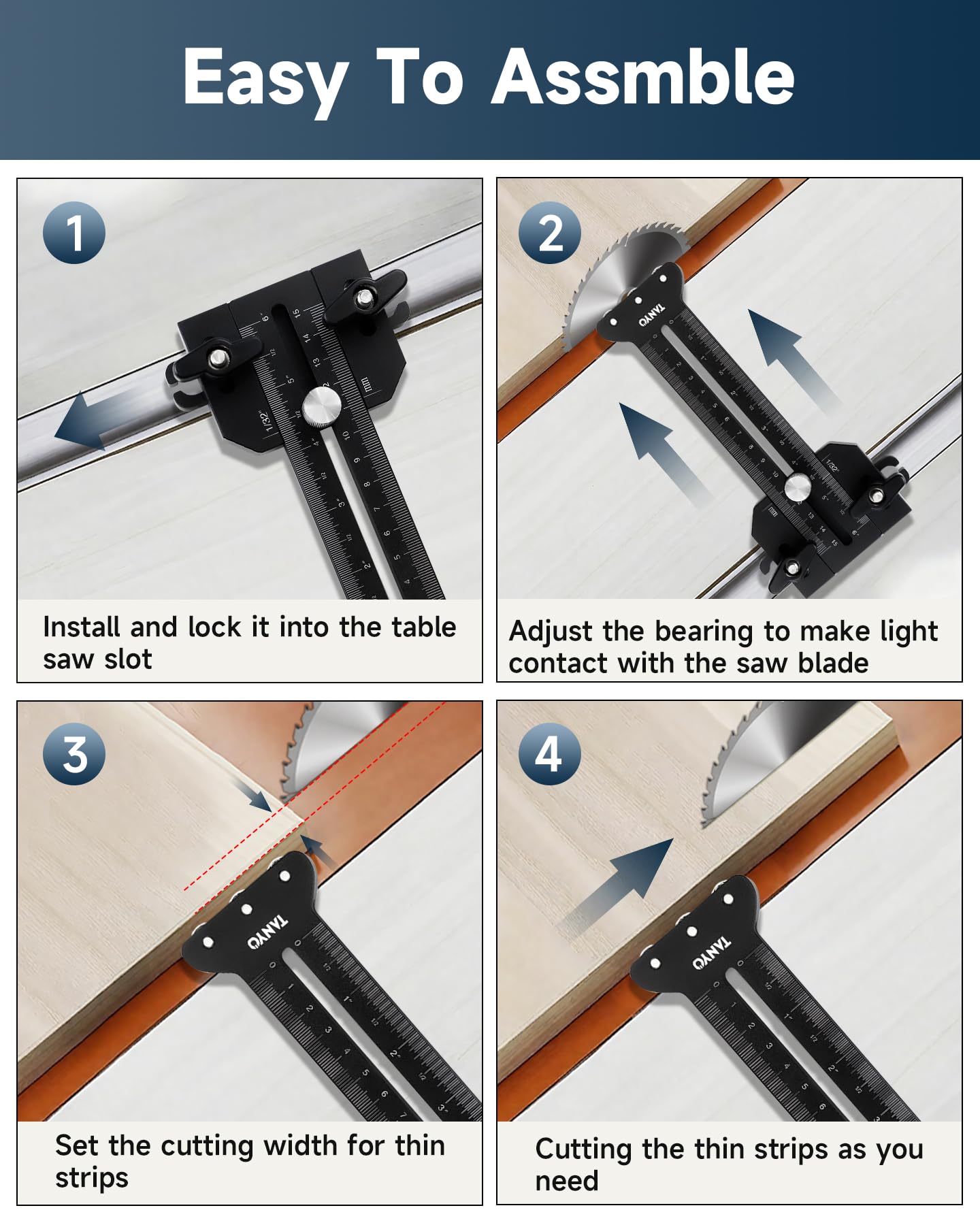 TANYO jig with dual scales aids precise measurement for each piece