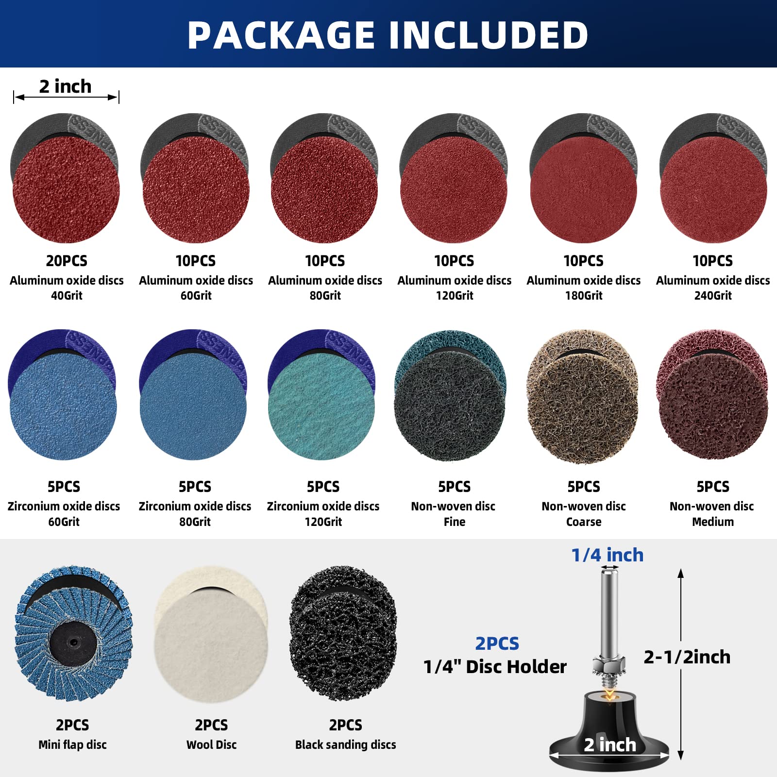 Tanzfrosch aluminum oxide discs in multiple grits for durable cutting
