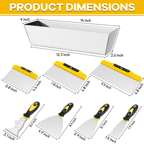 Tanzfrosch 3 inch putty knife delivers controlled application on larger patches