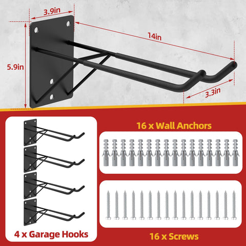 Tanzfrosch triple-rod support shown keeping ladders secure.