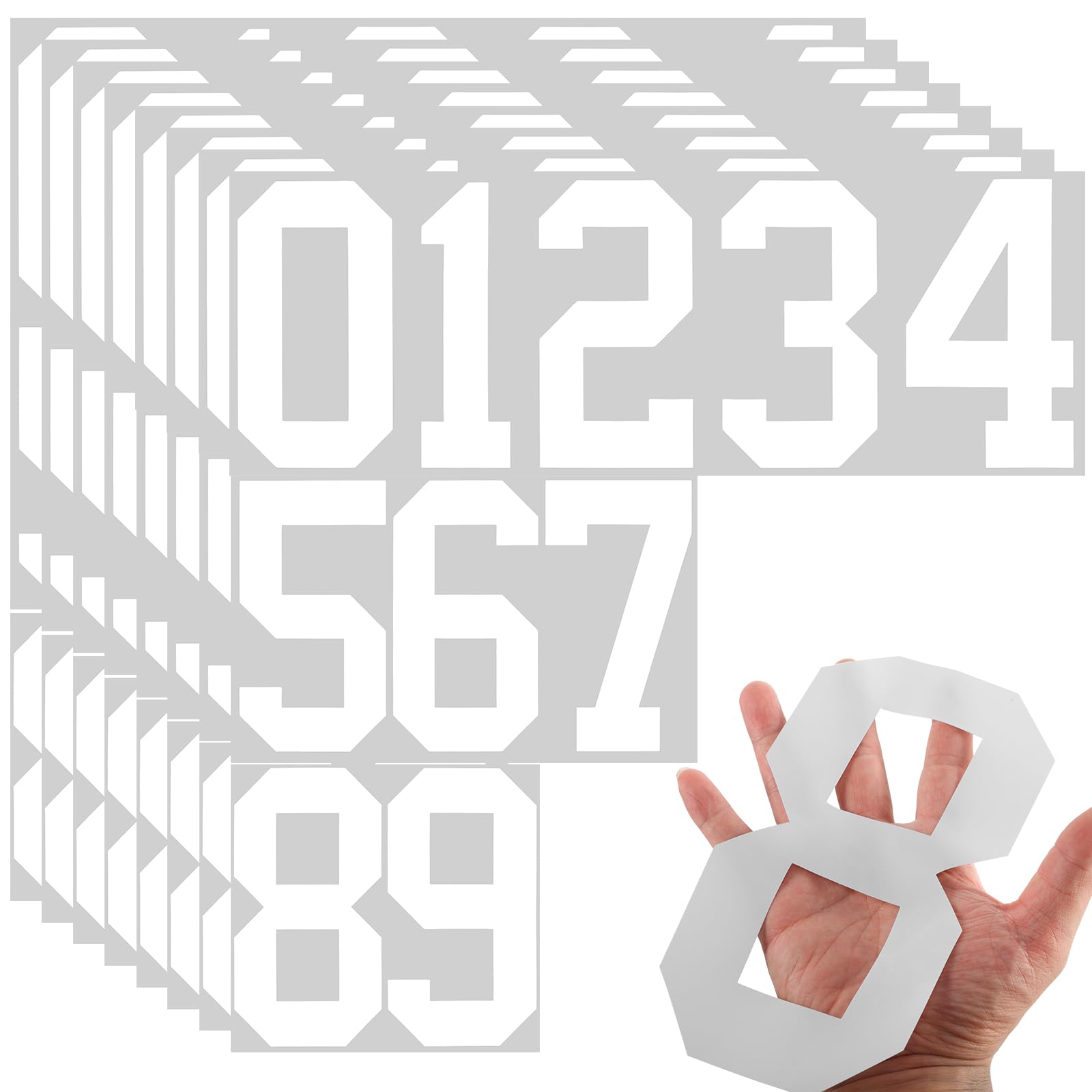 TaoBary mailbox numbers on eight sheets for clear address labeling