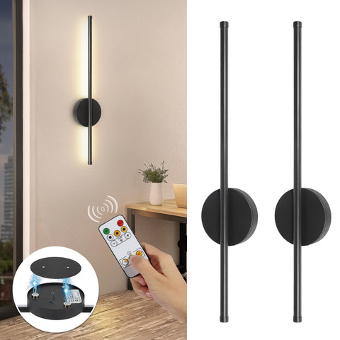 TaoFiaCo battery operated sconces with magnetic mount provide easy, cable-free ambient light.