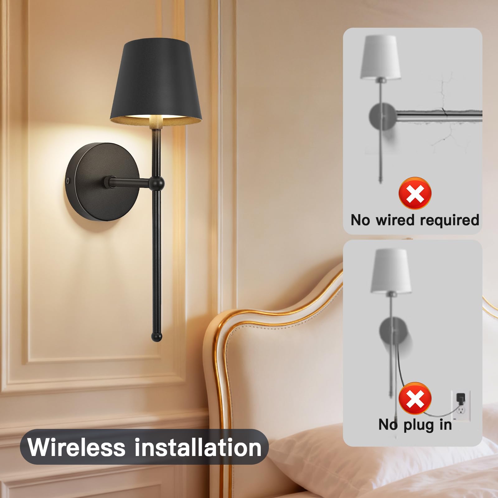 TaoFiaCo wall sconce dimmable brightness for adjustable mood lighting