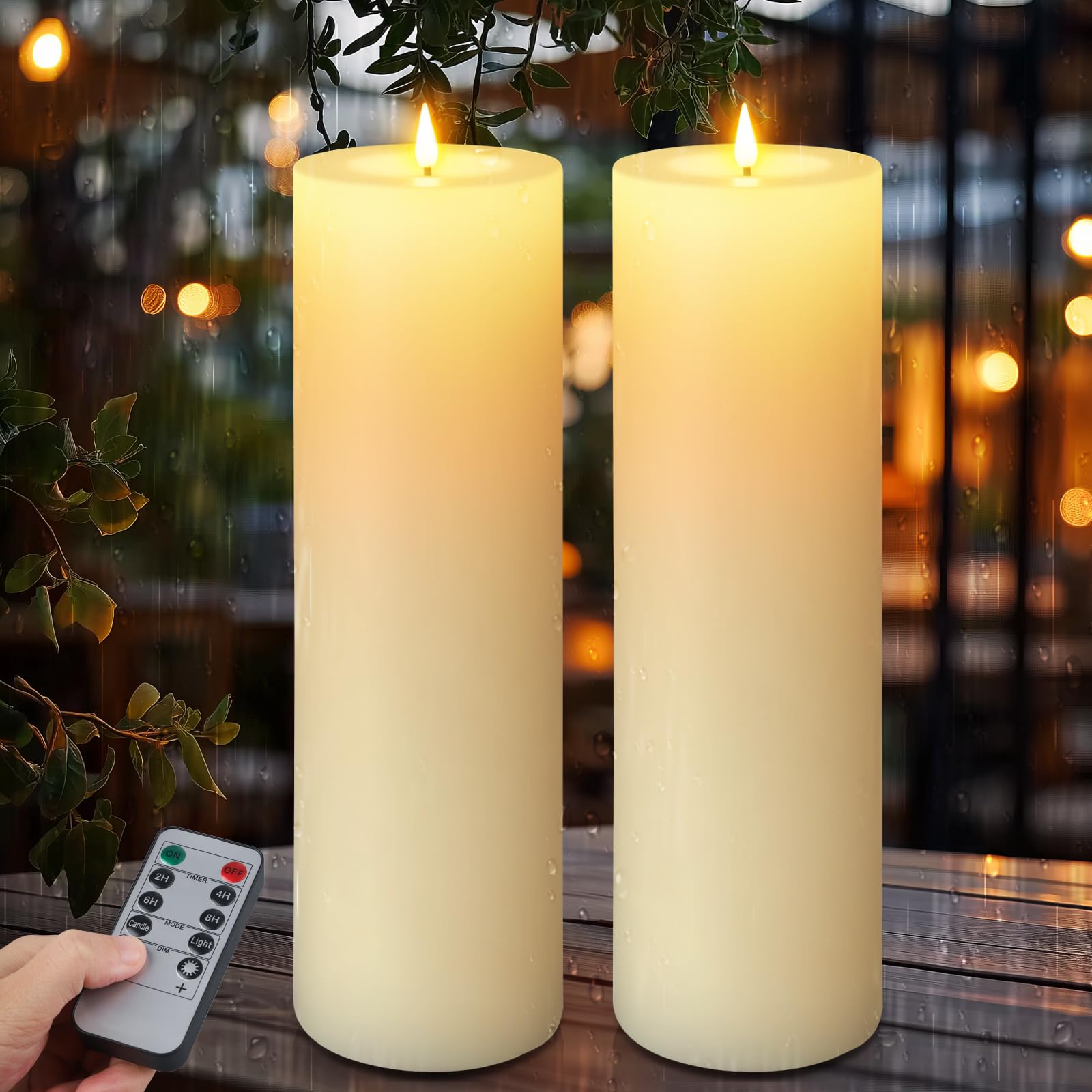 TaoFiaCo outdoor candle base shows weatherproof stability for patios.