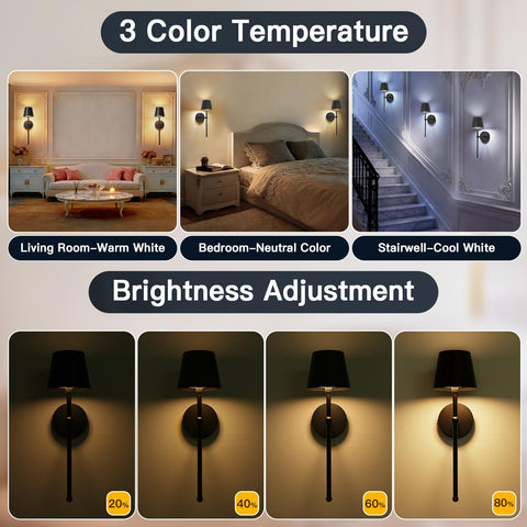 TaoFiaCo two-pack wall sconces for versatile decor and lighting