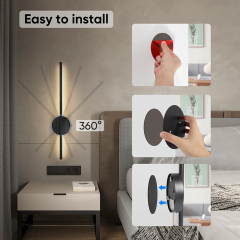 TaoFiaCo wall plate option sconce with screw kit offers secure, stylish installation.