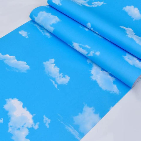 TAOGIFT Dresser with blue sky clouds pattern for cheerful furniture update