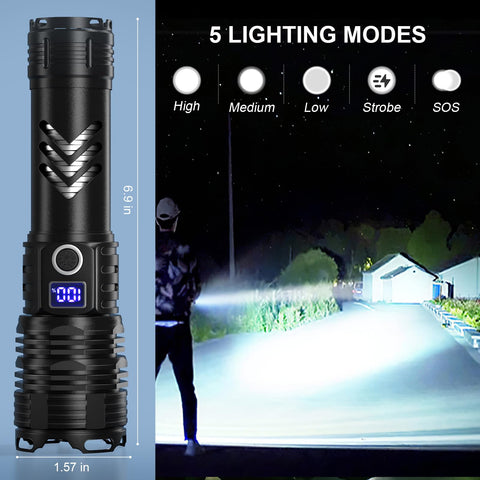 taoquwe flashlight beam focuses clearly with no grid lines
