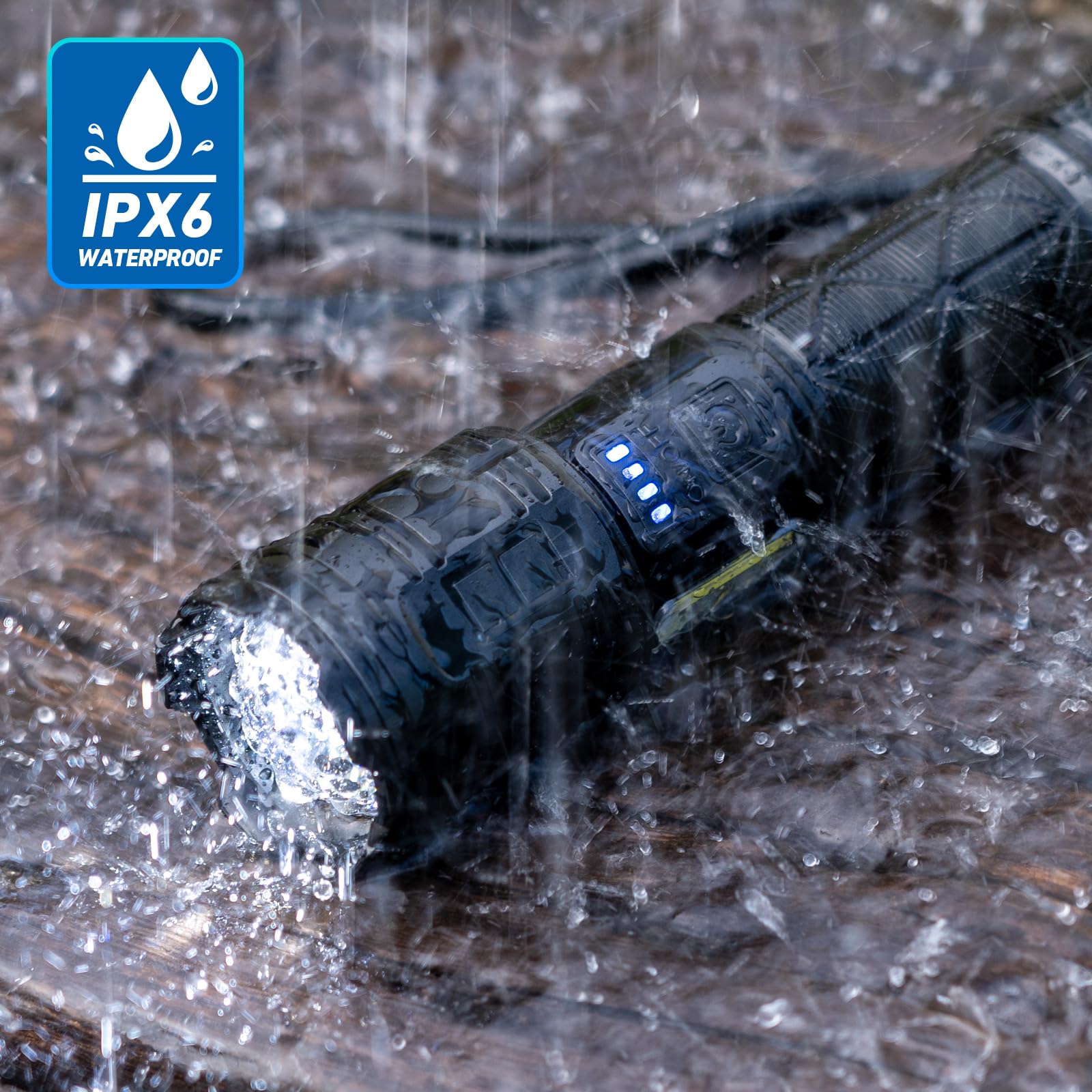 taoquwe military aluminum flashlight rugged and durable