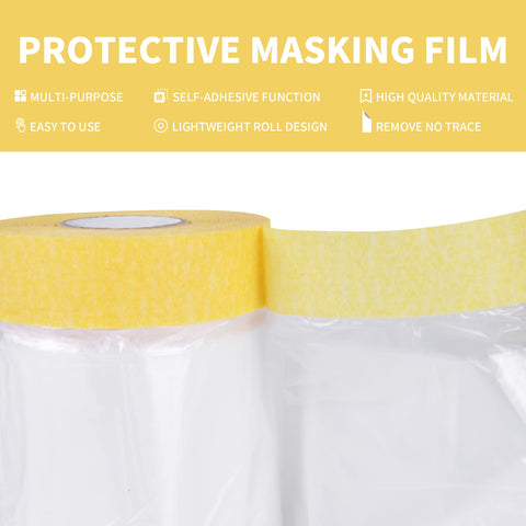 Tapebear covers furniture and floors to prevent dust and paint splatter