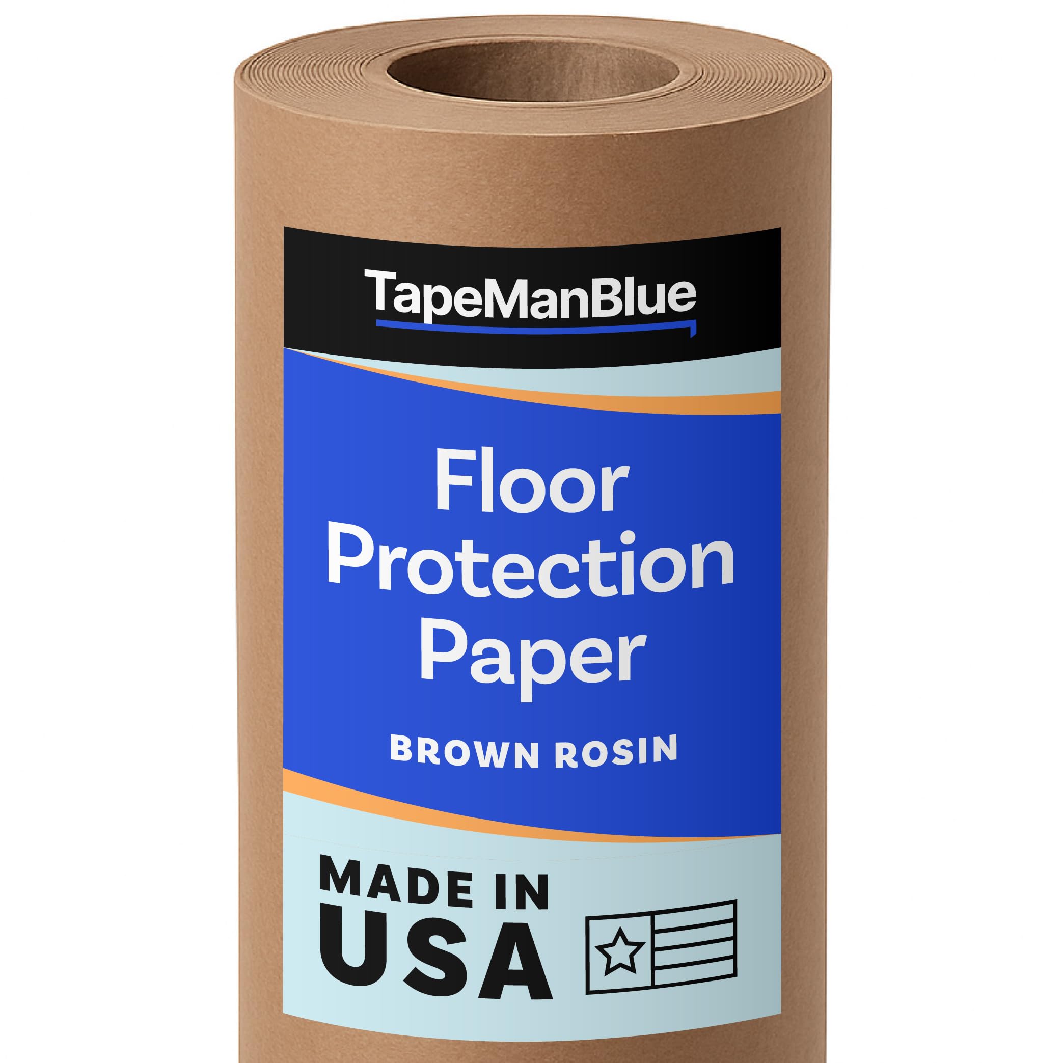 TapeManBlue floor protection paper roll in 36in by 166ft offers broad surface coverage for renovations