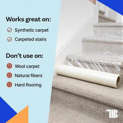TapeManBlue USA-made carpet protector for dependable performance.