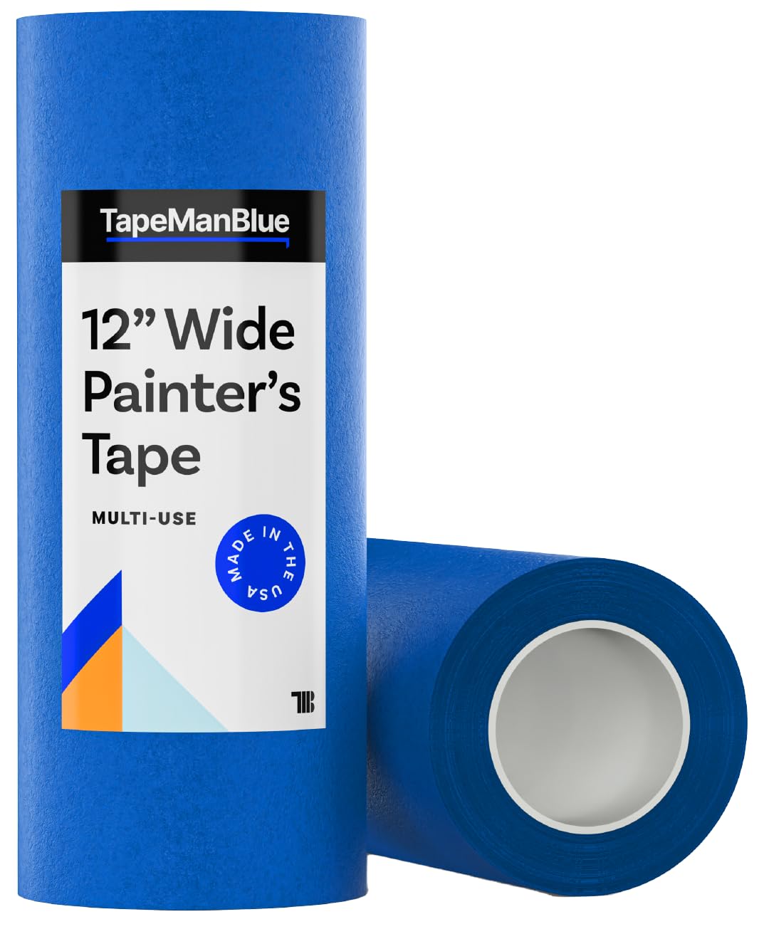 TapeManBlue wide blue tape on a 3D printer bed for strong adhesion