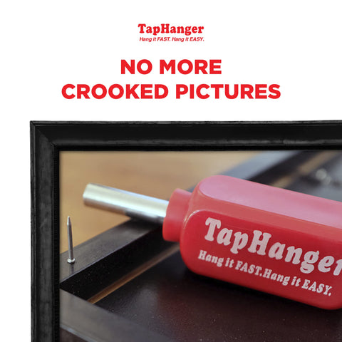 TapHanger is designed for drywall surfaces and leaves minimal pinholes.
