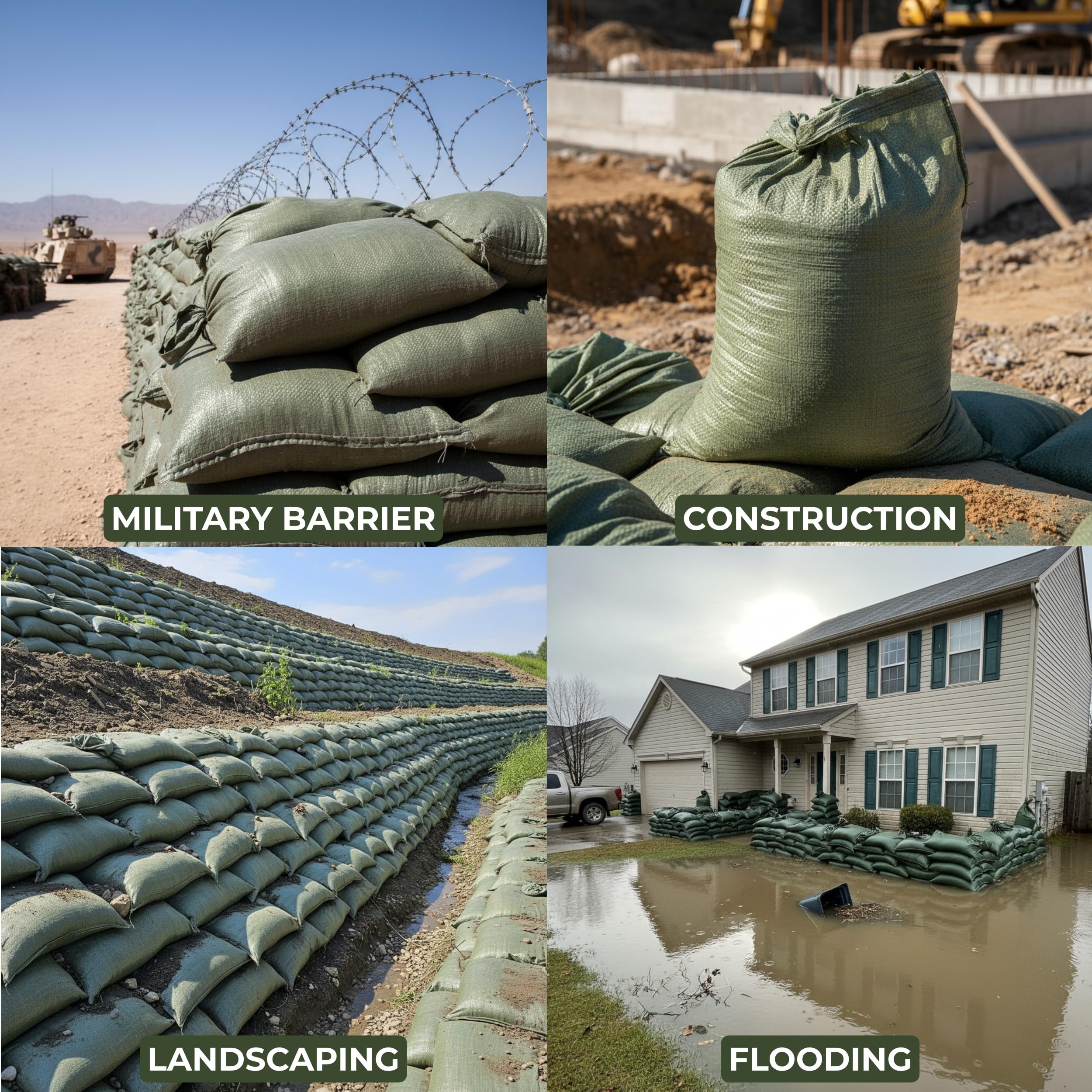Tapix sandbags compact storage and easy portability